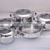 High Quality 12Pcs D11 Stainless Steel Cookware Set
