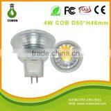 Best Selling Crystal Glass 12v Led Spotlight Gu5.3 4w COB Manufacture Led Spotlight