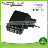 High Quality 4 Port Usb EU Plug Charger Adapter With CE ROHS for ASUS Tablet pc Devices