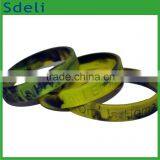 the Best Welcomed Fabulous Color Mixed Camouflage Silicone Wristband thumbnail-1