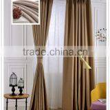Solid Color Polyester Linen Blackout Curtain Fabric thumbnail-1