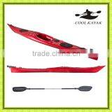 New k1 Racing Sea Kayak Sit in Kayak With Rudder Fishing Kayak From Cool Kayak for Sailing Boat thumbnail-4