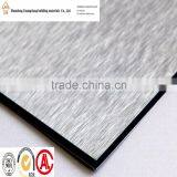 3mm 4mm Interior and Exteior Decorative Wall Panel Silver Brush Aluminum Plastic Composite Panel ACP
