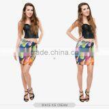 Indian Mature Food Sweet Sexy Girls Tight Slim Mini Skirt High Quality 3d Digital Full Print Custom Hot Sale Tube Stretchy Skirt thumbnail-2