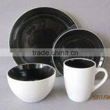 16pcs Double Glazed Stoneware Dinner Set With Various Designs thumbnail-3