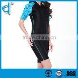 Windproof Close-fitting Black and Flower Printed Zipper Jumpsuits Neoprene Diving Suit thumbnail-6
