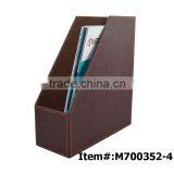 PVC Foldable Desktop Leather Felt Magazine Holder thumbnail-1
