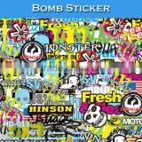 HD-011 CARLIKE Durable Bomb Stickers Decorative Vinyl Film thumbnail-4