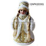 Fashion 12 inches russian candy box porcelain snow girl