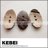 Special Design Oval Wood Sewing Buttons With Two Holes