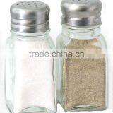 Clear Glass Pepper and Salt Bottle thumbnail-1