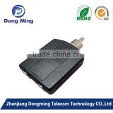 Black RCA Male to 6.5 Female 1to 2