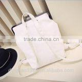 2016 New Design Backpack Fashion Lady's Tote Bag Canvas Backpack With Kiss Buckle thumbnail-3