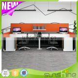 KU-UK6+K3 Modern And Practical Office Use 2 Person Workstation With Pedestal thumbnail-4