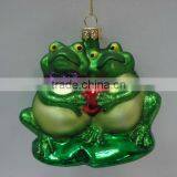 Christmas Decoration - Glass Frog Ornaments
