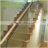Custom Design Stainless Steel Tubular Glass Portable Steps Retractable Clear Stair Handrail thumbnail-3