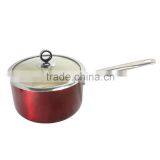 20cm Saucepan With Ceramic Coating Inside and Metallic Gold Powder Coating Paint