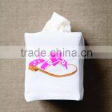 Embroidery Tissue Box Cover By Hand thumbnail-2