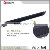 LY-CM-22-A 19 Rack Cabinet Accessories Cable Access Dust-proof Flexible 1U Brush Cable Management
