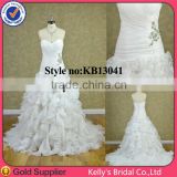 hot sale manufacturer bangkok boat neck long sleeve wedding dress