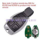 3 Button Remote Key B06 for KD300 and KD900 to Produce Any Model Remote