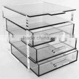 4-layer Clear Acrylic Drawers Makeup Acrylic Organizer
