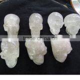 High Quality Clear Quartz Crystal Human Skull Carving Factory Outlet thumbnail-4