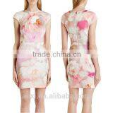 New Dress Collection Office Wear Cap Sleeve Fashion Woman Pencil Formal Dress thumbnail-1