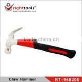 RIGHTTOOLS RT-940260 New Process American Type Claw Hammer With Fibre Handle thumbnail-1