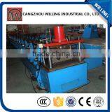 Automatic steel colored guardrail cold roll forming machine