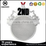 World War ii Medals Reward Zinc Alloy 2nd Place Metal Medal Silver Finish Trophy Athletics Champlion Assisted British Memorial thumbnail-1