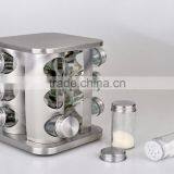 Hot Sale 12 Pieces Stainless Steel Magnetic Spice Container Set thumbnail-2