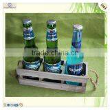 Wholesale 3 Compartments Double String Handle Wooden Wine Crates thumbnail-6