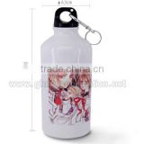 400ml LOGO photo printing Sublimation Water Bottle With Chain
