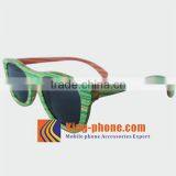 Rainbow Wood Colorful Sunglasses Accept Laser Engraving Logo thumbnail-2