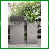 FO-9006 Outdoor Square Stainless Steel Flower Container thumbnail-1