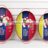 Hot Selling S/3 Christmas Metal Tray for Home Decor thumbnail-1