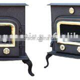 Antique Cast Iron Indoor Wood Burning Stove thumbnail-1