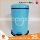 Powder Coated Dustbin 12L Stainless Steel Foot Pedal Trash Can Kitchen Waste Bin thumbnail-1