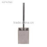 Bathroom Accessories Set Decorative Natural Grey Concrete Holder for Toilet Brush thumbnail-1
