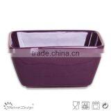 Solid Color Stonware Square Bowl thumbnail-1