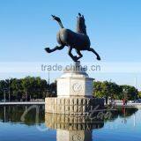 Large Outdoor Copper Sculptures Metal Bronze Horse Fountain thumbnail-3