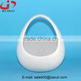 New Design EASTER Decoration Colorful Ceramic Egg Shape Basket thumbnail-1