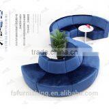 Freedom Combination of Color Round Shape Sofa Stool Bench for Shopping Mall Public Area High Fashion Project Furniture Modern thumbnail-3