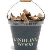 Metal Kindling Wood Bucket thumbnail-1