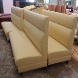 Light Yellow Restaurant Booth Seating Sofa Furniture thumbnail-1