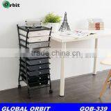 10-tier Drawer Organizer Cart, Storage Trolley Cart, Wagon thumbnail-2