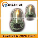 Outdoor Warm LED Candle Shape Solar Cemetery Lamp thumbnail-5