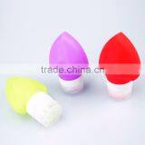 2017 Hot Sale Colorful Heart Shape Travel Bottles Set Silicone Package Bottles Set thumbnail-5
