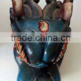 Dragon Mask Wall Hanging Decor Handmade in Nepal thumbnail-5